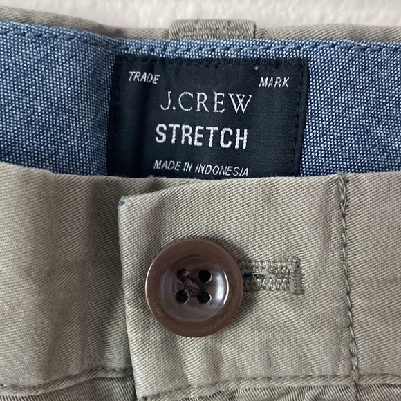 J.Crew Men’s Chino Sage Green Stretch Shorts 9’ Size 35 - Picture 2 of 15